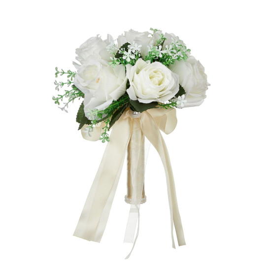DNP1022 Western Style Bride Wedding Bouquet, Rose, High-end Feeling, Forest Style Wedding Bouquet